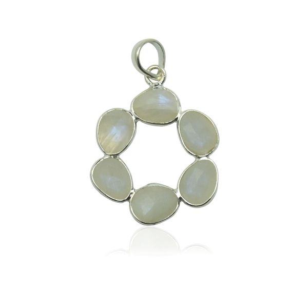 Rainbow Moonstone Pendant model P5-034